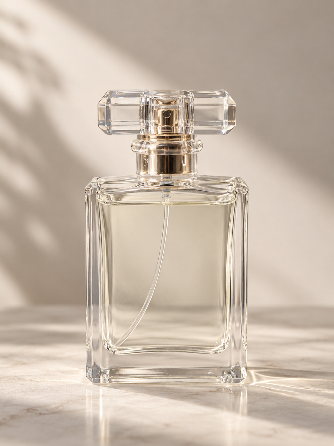 Detalhe do frasco do perfume Lakshmi