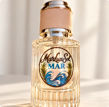 Frasco do Perfume Mar